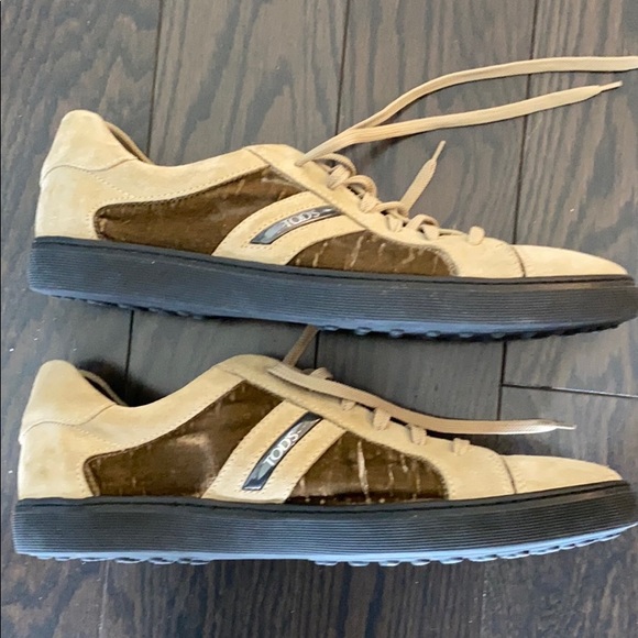 Tod’s suede detail sneakers shoes - Picture 2 of 4